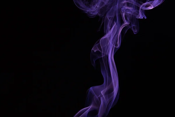 Rök på svart bakgrund Royaltyfria Stockbilder