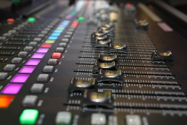 Sound Mixing Desk Stock Photo
