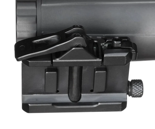Locking Base Gun Scope Magnifier Isolated White — Foto de Stock