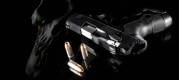 Ghost Gun Represented Rendering Cartridges Black — Fotografia de Stock