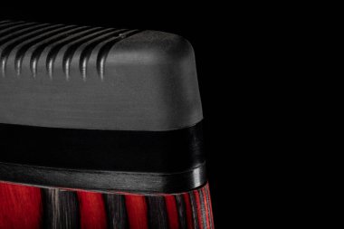 Soft rifle recoil pad with spacers installed on a black background