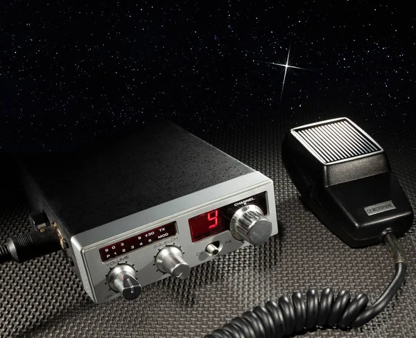 Radio Emergency Channel Sending Signal Distant Star — Foto de Stock