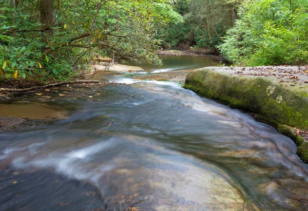 Bach Fließt Durch Stone Mountain State Park North Carolina — Stockfoto