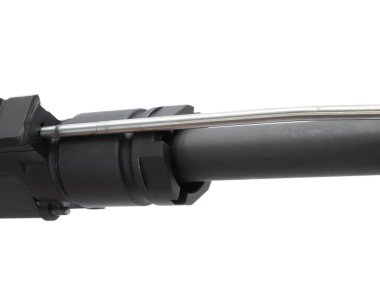 AR-15 varil fındık, gaz tüpü ve namlusu beyaz.
