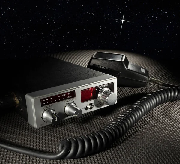 Rádio Canal Enviando Sinal Para Uma Estrela Distante — Fotografia de Stock