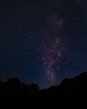 Kuzey Carolina gökyüzü Sonbaharda açık bir gecede