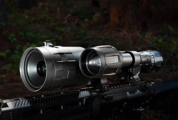 Infrarood Nachtzicht Riflescope Een Buiten — Stockfoto