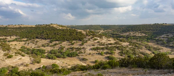 Late Day Rugged Region Texas Hill Country — Stock Photo, Image
