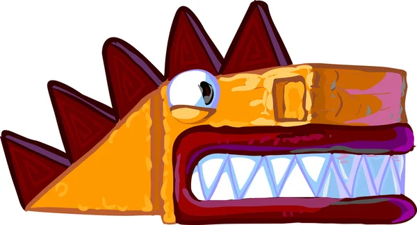 Dibujos animados ilustración dragón —  Fotos de Stock