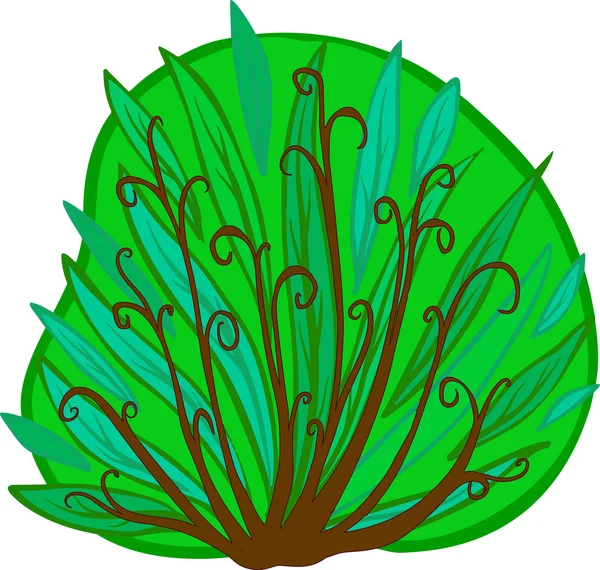 Cartoon buske. isolerade — Stock vektor