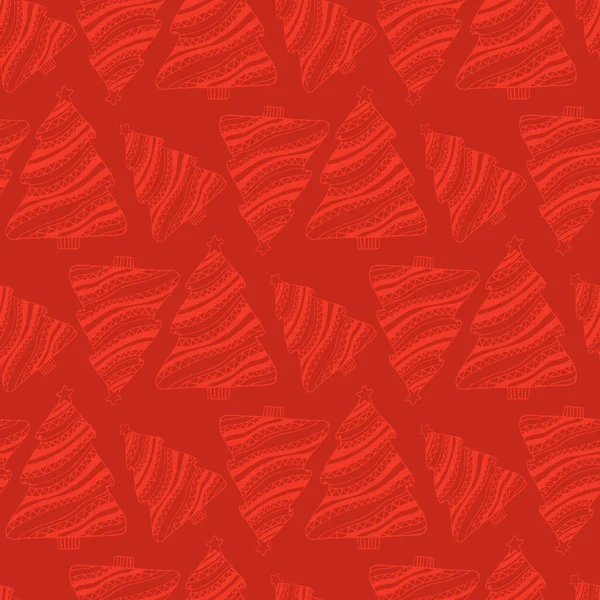 Christmas wallpapper mönster design i röda färger. — Stock vektor