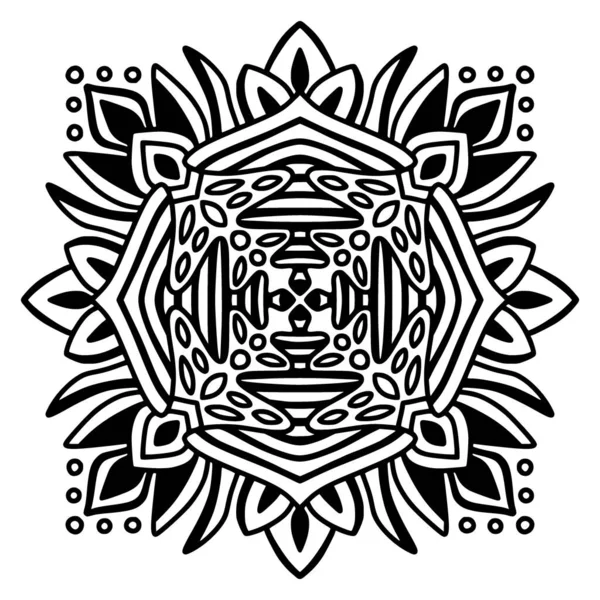 Ethnic Mandala Ornament Coloring Book Page Royalty Free Stock Vectors