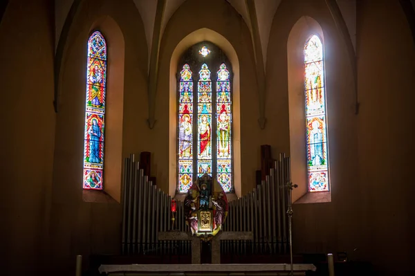 Altar Uma Igreja Centro Cidade Terni — Fotografia de Stock