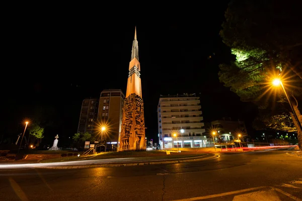 Terni Italy Október 2021 Terni Obelisk Corso Del Popolo Területeinek — Stock Fotó