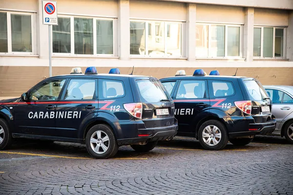Terni Italy October 2021 Two Parked Carabinieri Cars — 스톡 사진