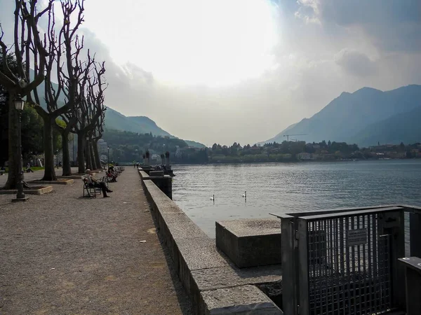 レッコ イタリア2015年11月15日 レッコとその湖の風景 — ストック写真
