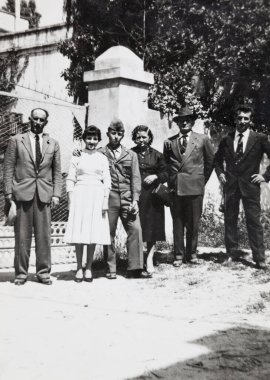Terni, İtalya 14 Mayıs 1960: 60 'larda aile portresi