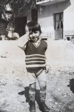 umbria, İtalya 10 Haziran 1960: 60 'lardaki çocukların portresi