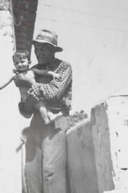 Terni, İtalya 14 Mayıs 1960: 60 'larda aile portresi