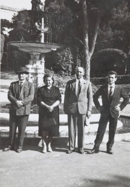 Terni, İtalya 14 Mayıs 1960: 60 'larda aile portresi