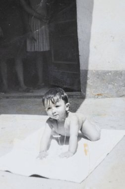 umbria, İtalya 10 Haziran 1960: 60 'lardaki çocukların portresi