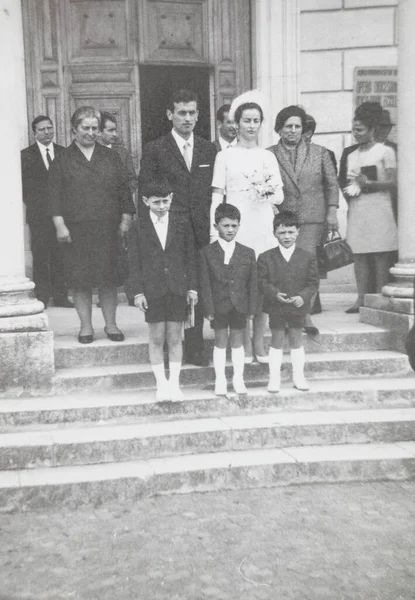 Terni Agosto 1965 Ritratto Degli Ospiti Una Cerimonia Degli Anni — Foto Stock