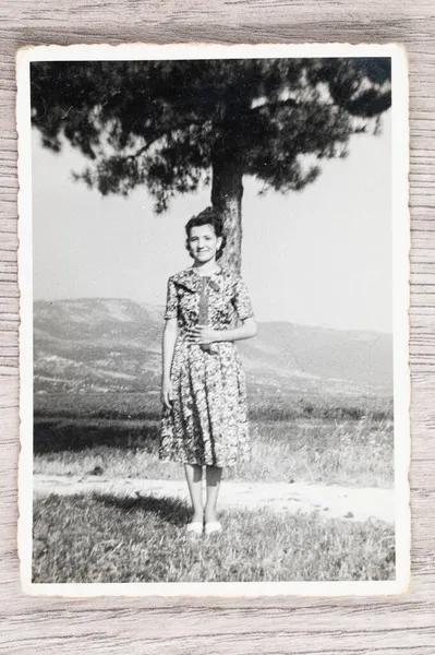 Terni Maggio 1940 Ritratto Una Donna Degli Anni — Foto Stock