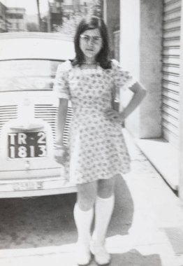 Terni, itali May 15 1960: 60 'larda bir kadının portresi