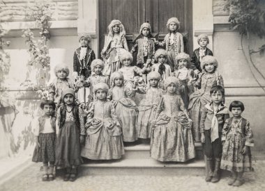 Todi, İtalya 10 Haziran 1930: 30 'larda fotoğraf okulu dersi