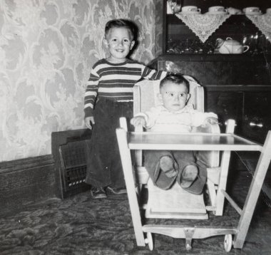 Terni, İtalya 17 Mayıs 1940: 40 'lardaki çocukların portresi