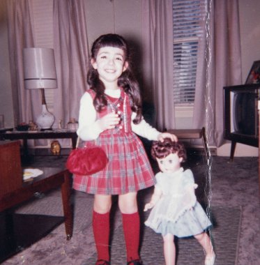 Ohaio, ABD 10 Haziran 1970: 70 'lerde küçük bir kızın portresi