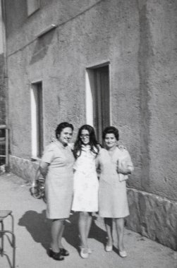 Terni, İtalya 15 Ekim 1940: 40 'larda bir ailenin portresi