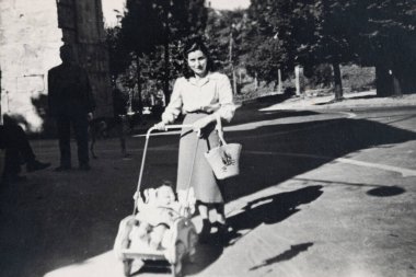 Terni, İtalya Haziran 05: 1940: 40 'lardaki insanların portresi