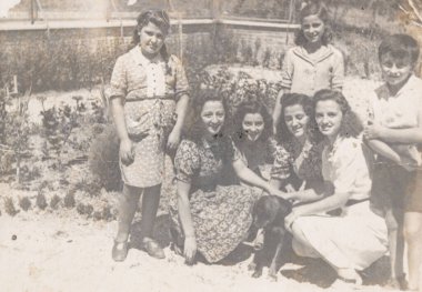 Terni, İtalya 15 Ekim 1940: 40 'larda bir ailenin portresi