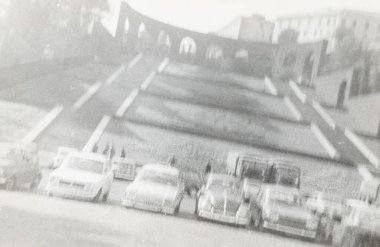 roma.italy 10 Mayıs 1960: 60 'lardan kalma klasik araba portresi