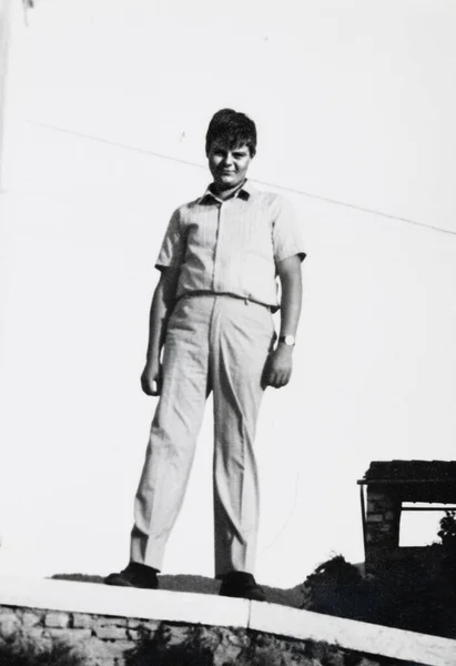 1960年5月15日イタリアのテルニ 60年代の男性の肖像画 — ストック写真