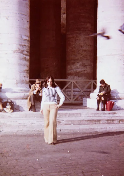 Ρώμη Ιταλία Μαρτίου 1970 Πορτραίτο Των Ανθρώπων Στη Ρώμη Δεκαετία — Φωτογραφία Αρχείου