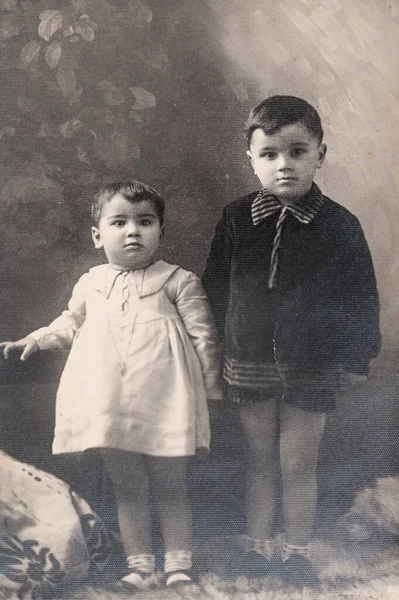 Terni Itália Maio 1940 Retrato Crianças Década — Fotografia de Stock