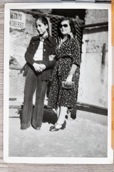 Terni Italie Octobre 1940 Portrait Une Famille Dans Les Années — Photo