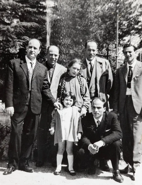 Terni Italský Říjen 1940 Portrét Rodiny Letech — Stock fotografie