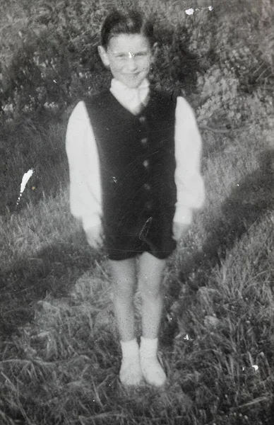 Terni Itália Setembro 1940 Retrato Uma Criança Década — Fotografia de Stock