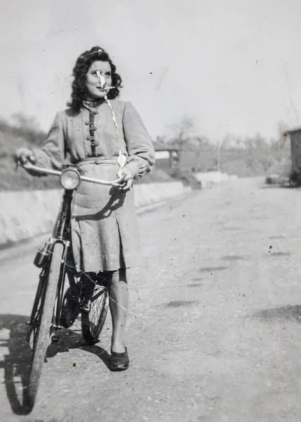 Terni Itália Maio 1940 Retrato Uma Mulher Década — Fotografia de Stock