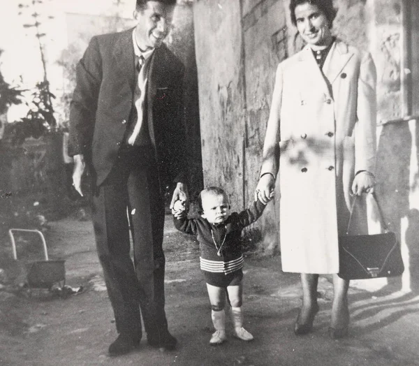 Terni Itália Outubro 1940 Retrato Uma Família Nos Anos — Fotografia de Stock