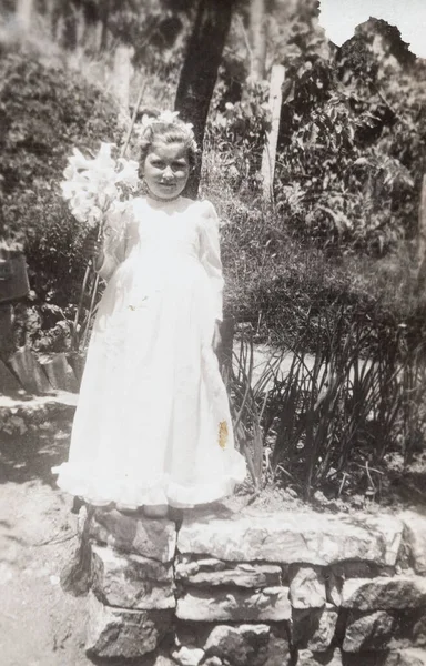 イタリアのテルニ1940年5月10日40代の少女の肖像画 — ストック写真
