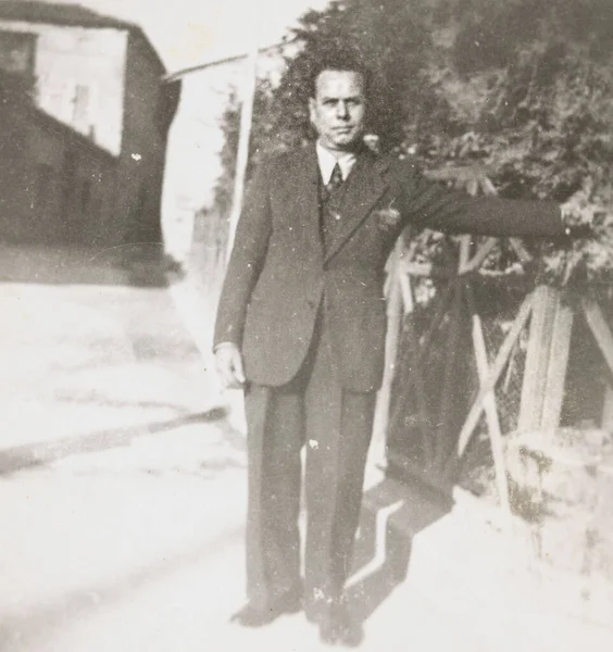 Terni Italy Мая 1940 Портрет Человека Годов — стоковое фото