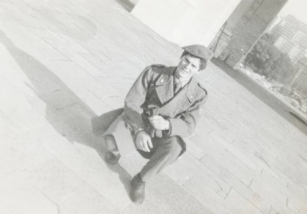 Torino Itália Janeiro 1960 Retrato Soldado Exército Década — Fotografia de Stock