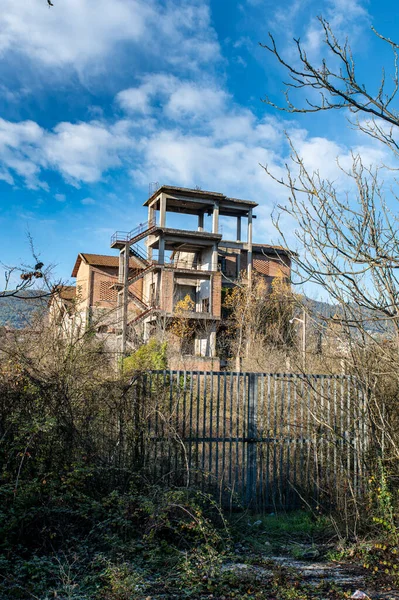 Abandoned Fenced Factory Disuse Narni Umbria — Stock Photo, Image