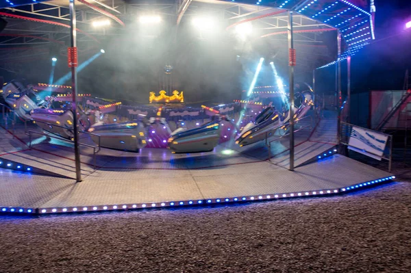 Terni, İtalya 17 Aralık 2021: Eğlence amaçlı eğlence fuarı