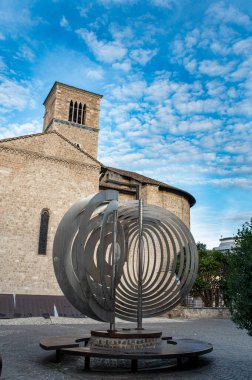 Terni, İtalya 23 Aralık 2021: San Francesco Terni 'de konuşma