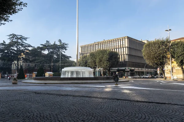 Fountain square of Cornelio Tacito in Terni — Foto Stock